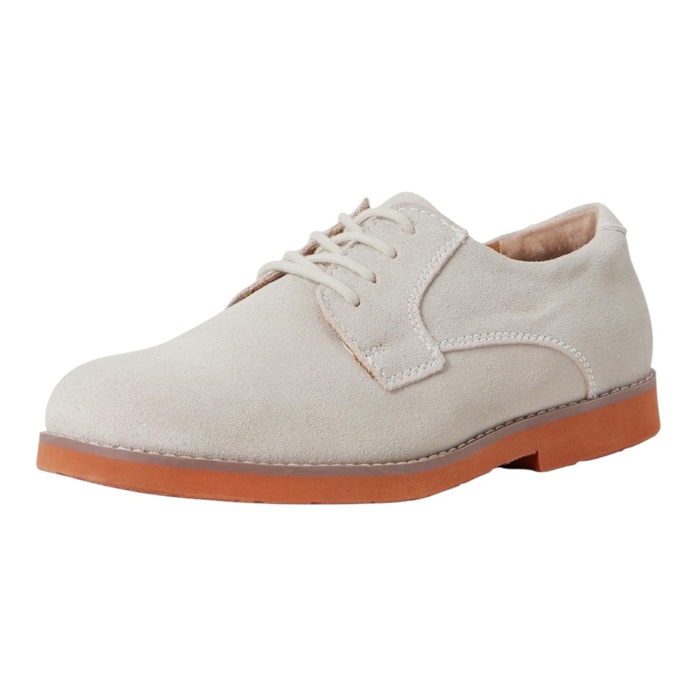 Florsheim‎ Kearney Jr. Boys White Suede Oxford Dress Shoes Size 10M Kids